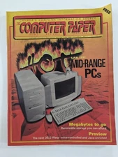 Vintage Magazine Computer Paper Computer Info Resource June 1996