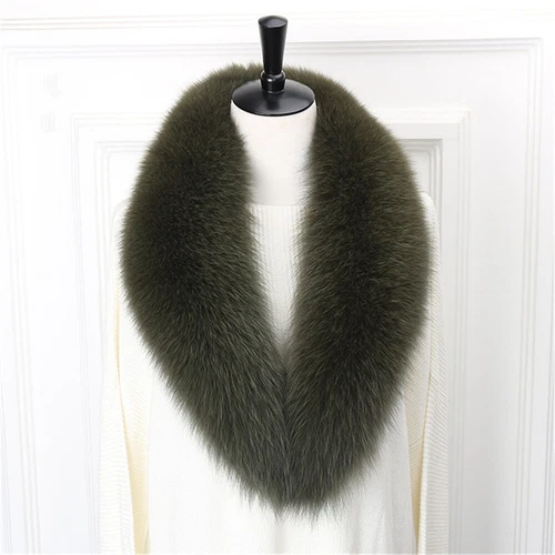 100CM Real Fox Fur Scarf Collar Women Winter Neck Warm Fox Scarves Unisex Shawl - Bild 12 von 47