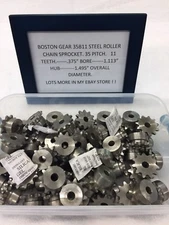 BOSTON GEAR STEEL SPROCKET 35B11 3/8" BORE CLOCK TELESCOPE LATHE HOBBY