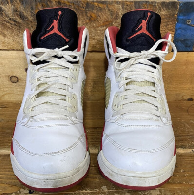 Nike Air Jordan 5 V Retro Fire Red Black Tongue 2013 136027-120