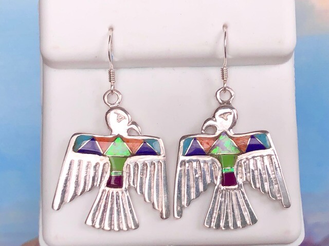 Bold Native Pride beautiful Eagle Thunderbird Ear… - image 3