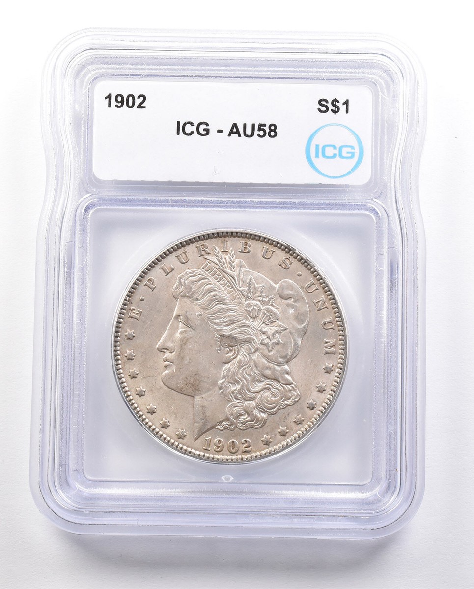 1902 Morgan Silver Dollar AU58 ICG *3437 | eBay