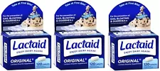 Lactaid Original Strength Caplets 120ct (3 Pack)