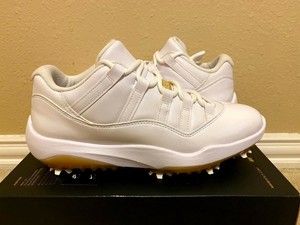 jordan 11 low golf white metallic gold
