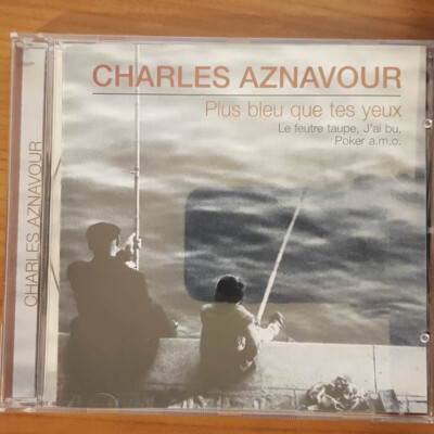 CHARLES AZNAVOUR plus bleu que tes yeux EX/EX (CD Album, Pop, The Intense)