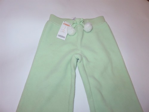 Gymboree Girls light Green Fleece Pants with pom pom 5 NWT - Picture 2 of 4
