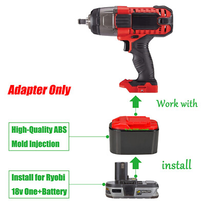  1 Adapter for Ryobi 18V Battery To Power for Bauer 20V Platform Tools