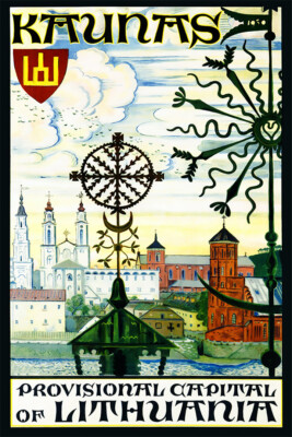 Kaunas Lithuania Baltic Sea Europe Art Wall Indoor Room Poster - POSTER 20x30