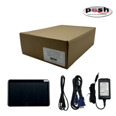 NEW 10.1 inch POS Monitor  12V DC 2A/VGA  Model: POSH1000