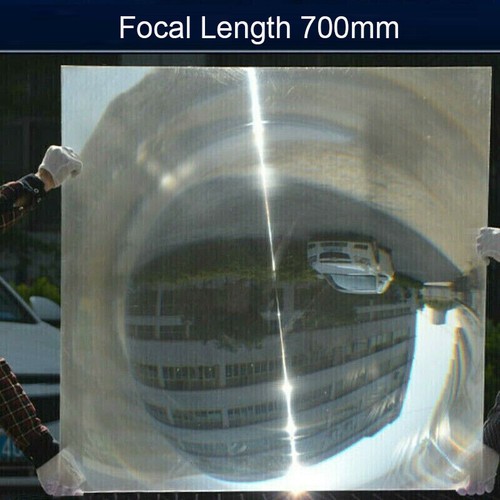 600x600mm Optical PMMA Fresnel Lens Solar Condensor Lens Focal Length 700mm - Picture 2 of 8
