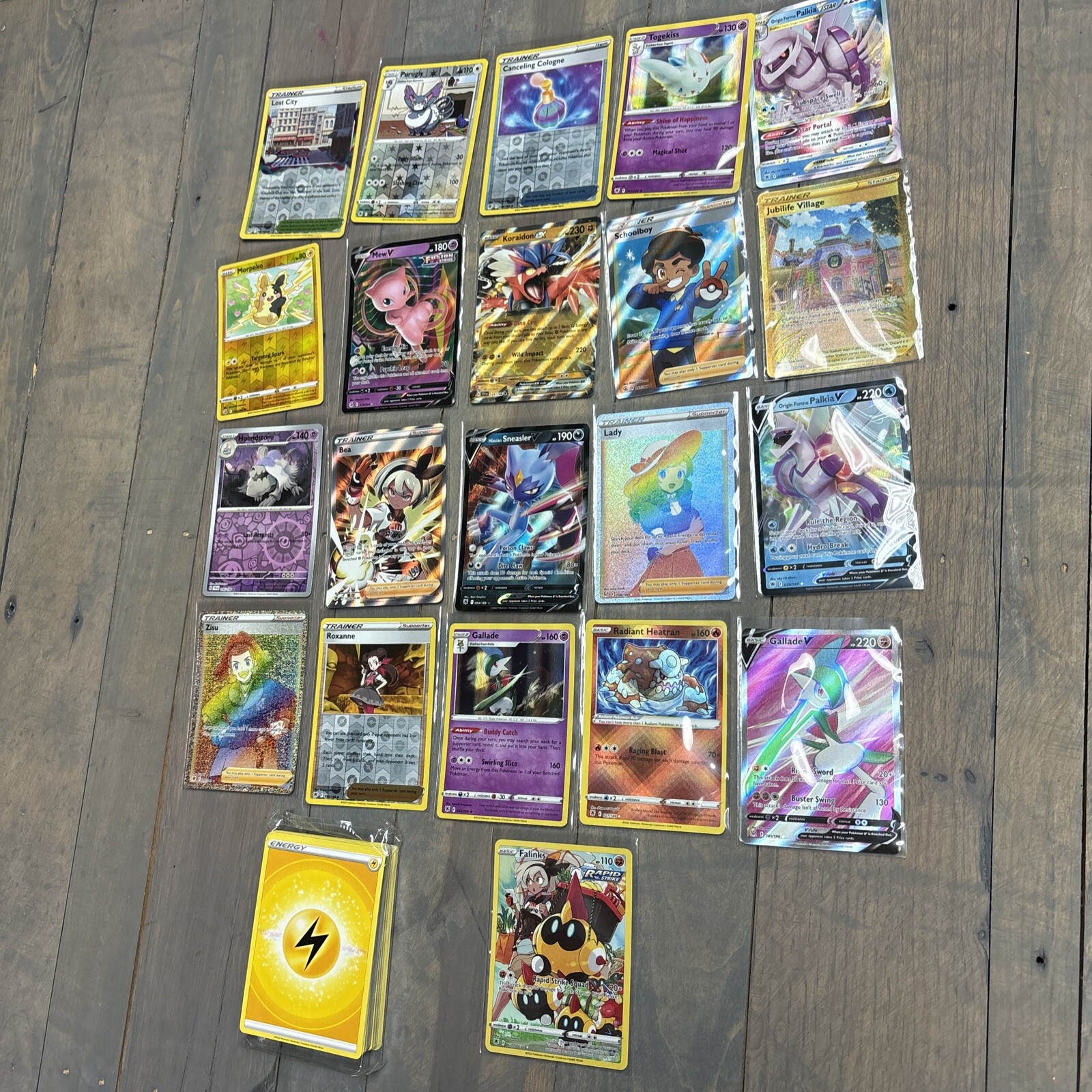 Pokémon Energy Sealed Clear Pack 2022 & (21) Insert Parallel Cards