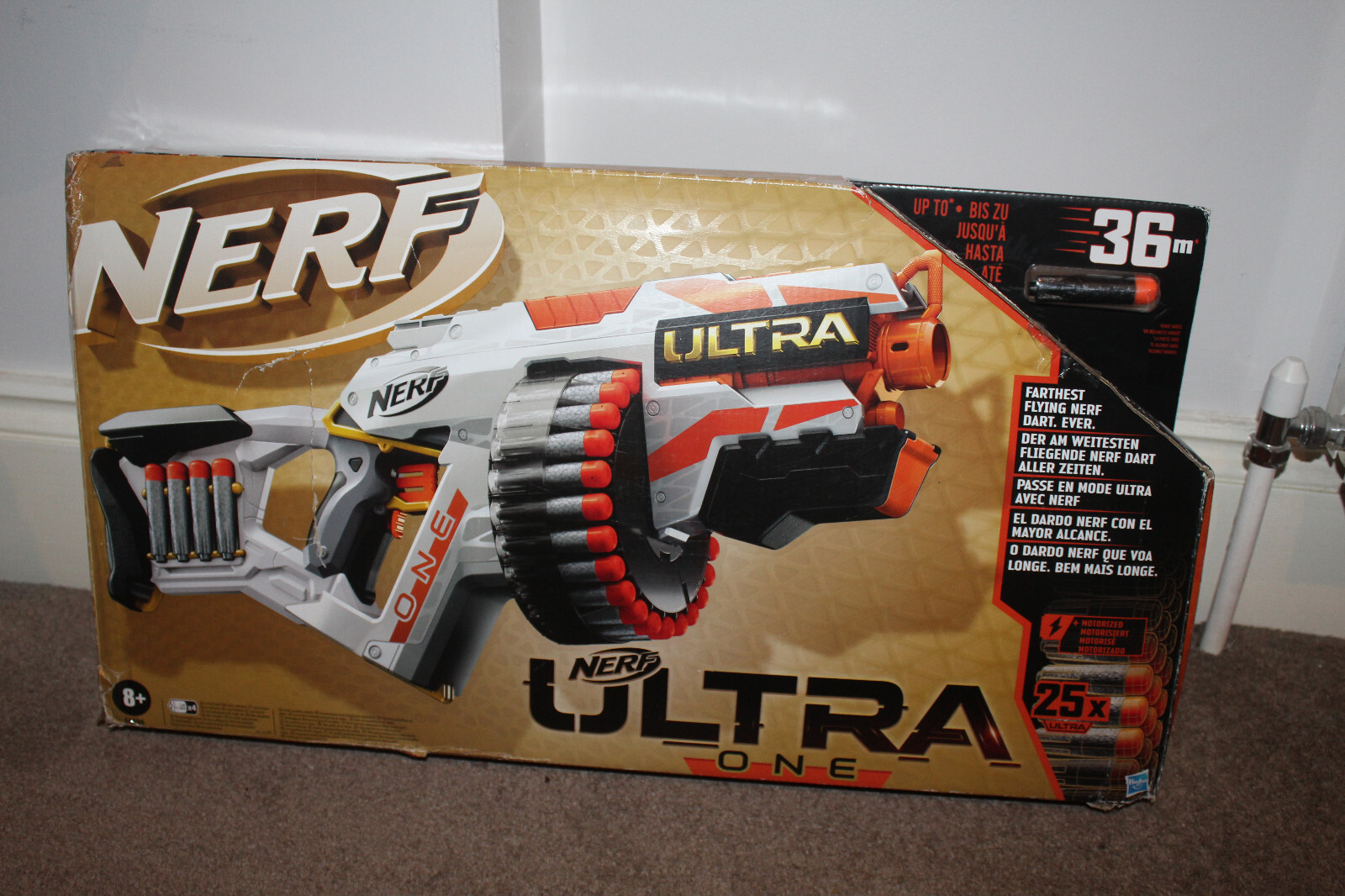 Blaster de dardos motorizado de tambor giratorio Nerf Ultra One (solo 1 dardo) venta al por menor en caja