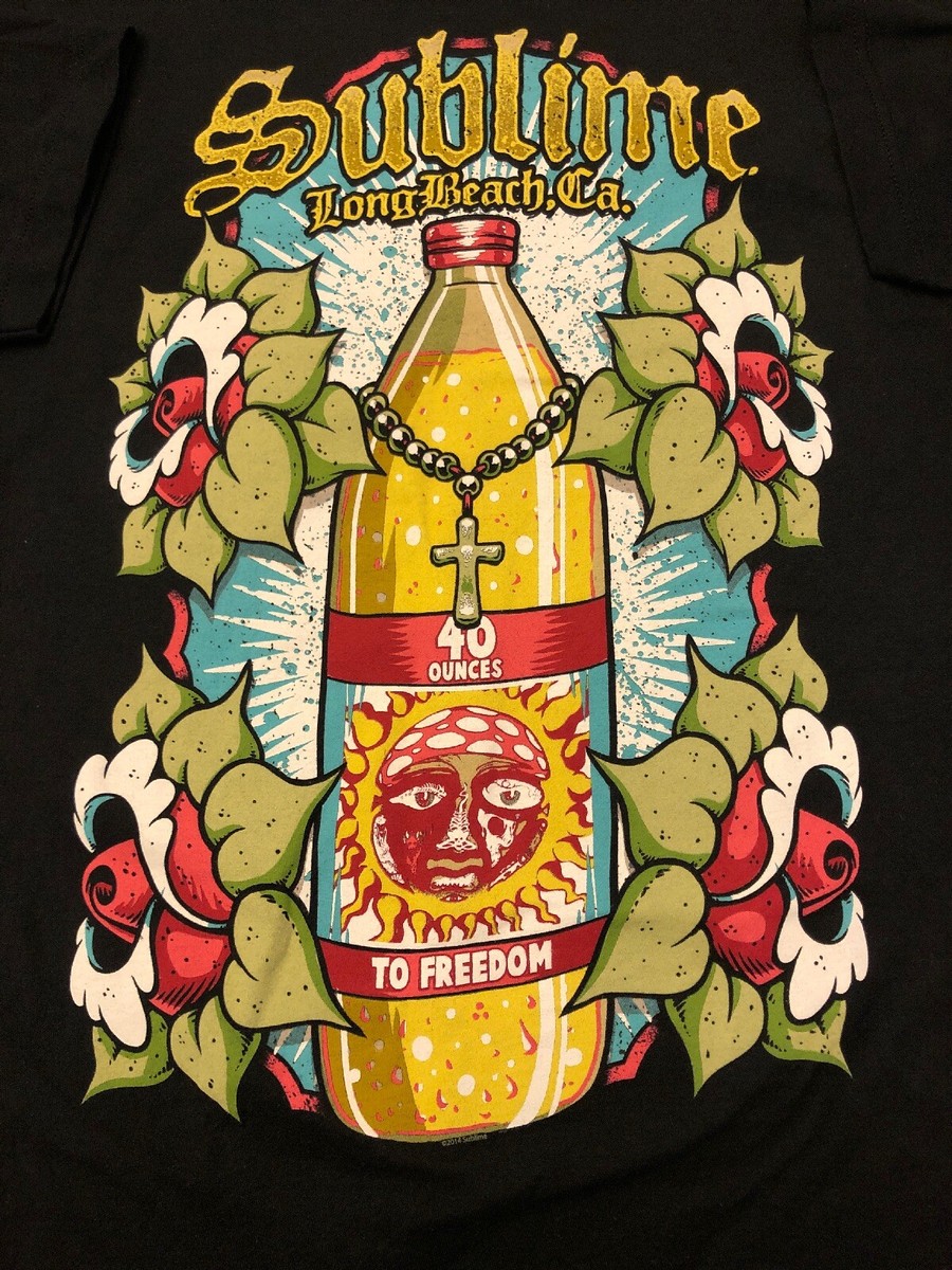 Sublime Long Beach, CA 40 Ounces To Freedom Shirt Size M | eBay