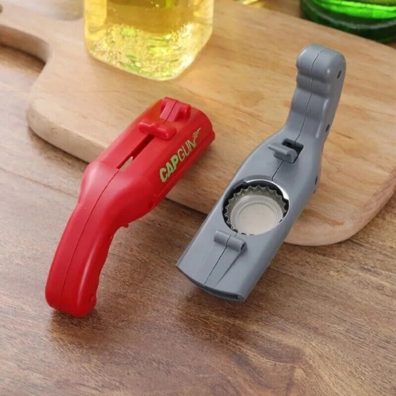 4 Stück Capgun, Flaschenöffner, Männerspielzeug, Silvester, Kronkorkenpistole, - Bild 2 von 4