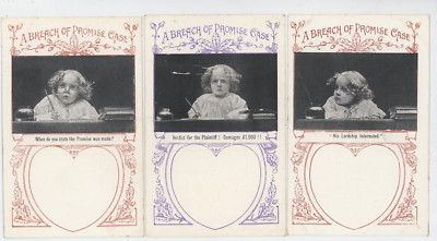 Comic .A Breach of Promise Case' with Young Judge x 5 Postkarten