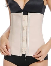  MISS MOLY Latex Waist Trainer for Women Belly Fat Plus Size Corset W/ Zip - 5XL