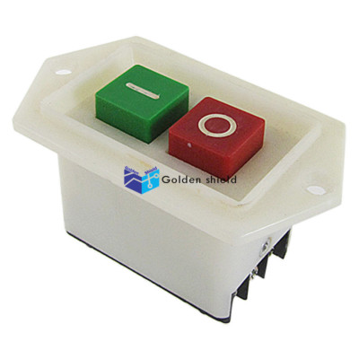 3P Bench Drill Screw Terminal Self Locking On-Off Push Button Switch AC 380V  Kd