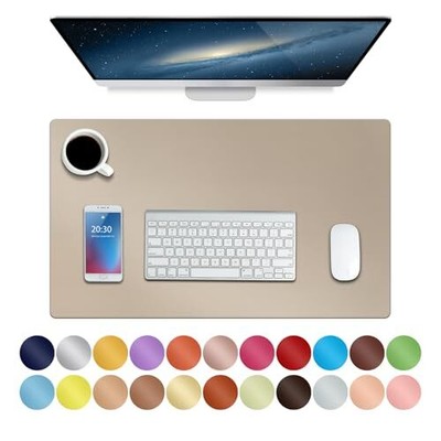 Leather Mouse PadExtended Desk Pad for Keyboard and Mouse Non-Slip Study Desk...