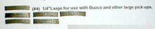 3 Pair Vintage 1/4" Wide Slot Car Pick-Up Brushes No Hole Vintage Original NOS