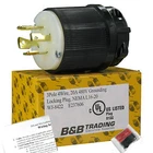 NEMA L16-20 20A 480V 3Ø 3P 4W Grounding Locking Male Plug UL -  OLYM- L1620P