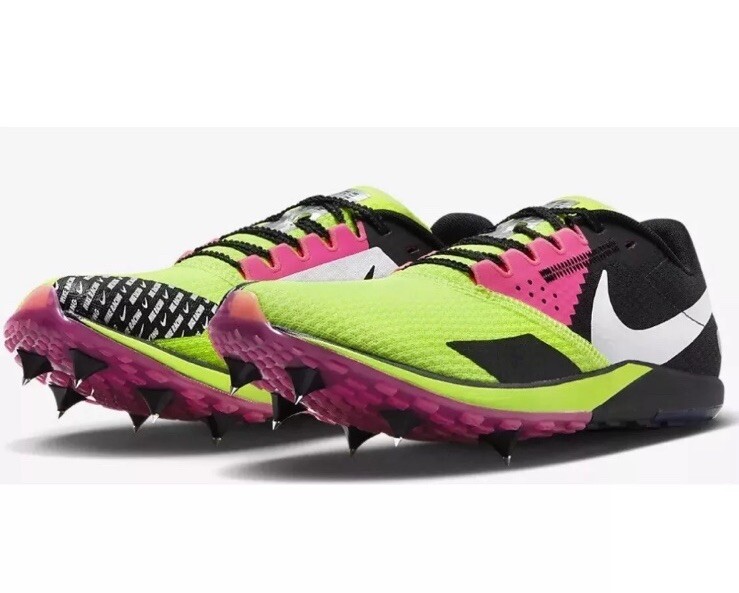 Nike Rival XC 6 Cross Country Spikes Volt Black Pink DX7999  display picture 3