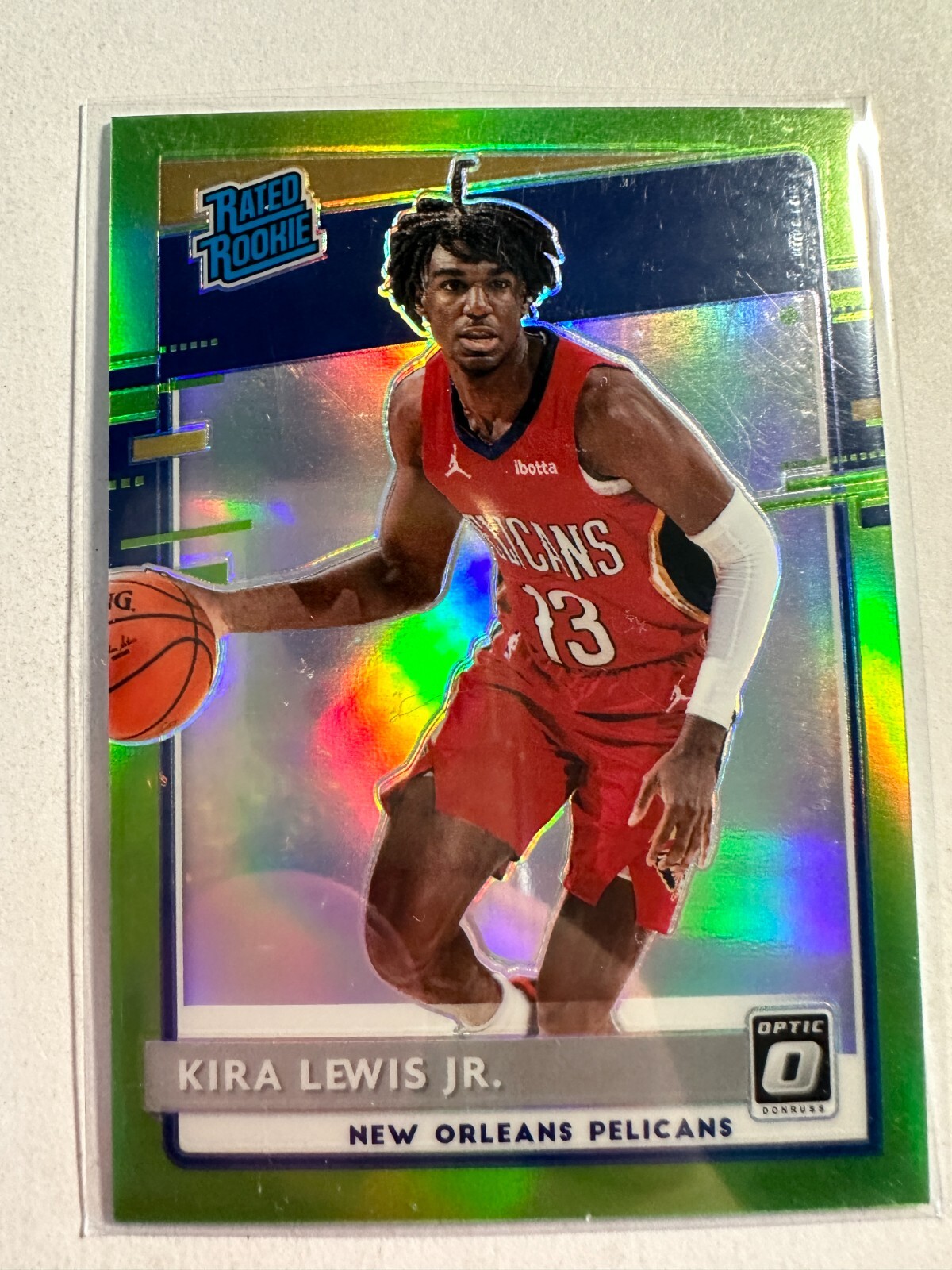 K96,852 - 2020-21 Donruss Optic Lime Green #163 Kira Lewis Jr. RR #/149