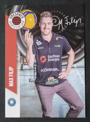 7800 Max Filip Dresdner SC Volleyball 2023/24 AK Druck signiert