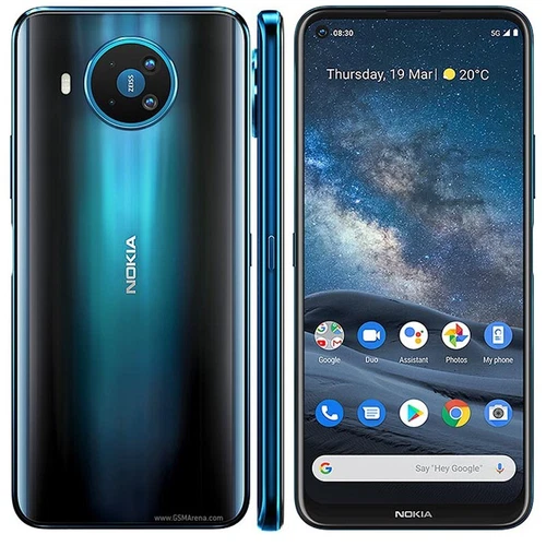 Original Desbloqueado Nokia 8.3 5G 128G ÚNICA SIM WiFi Huella Digital Polar Noche Azul - Imagen 10 de 12