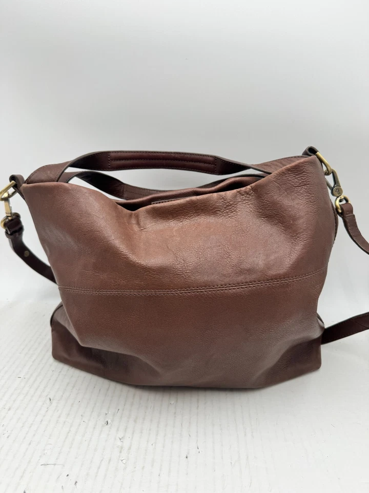Bolso de Mano Boden Para Mujer Cuero Marrón Bolsillos Internos Correa Desmontable Bolso de Hombro Foto 2 de 4