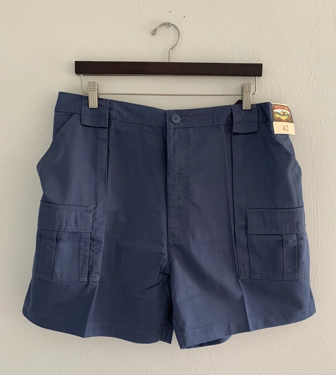 Weekender Mens Trader Cargo Shorts Sz 42 Steel Blue