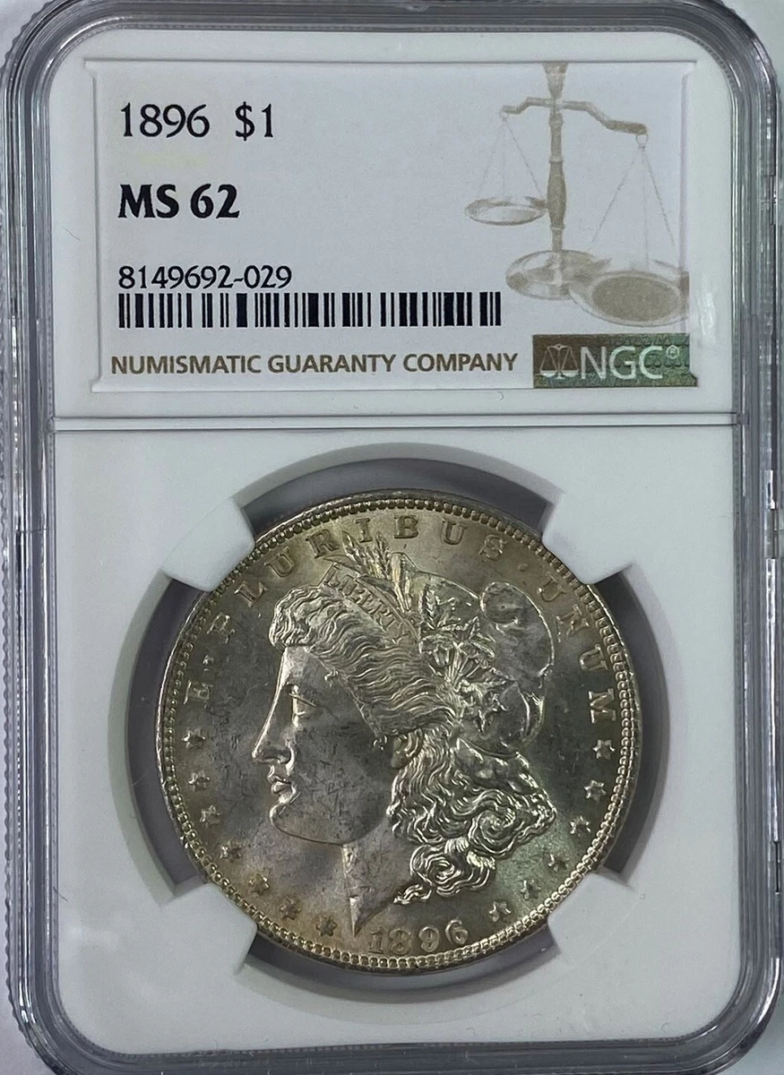 MS 62 Graded 1896 Year Morgan US Dollars (1878-1921) for sale | eBay