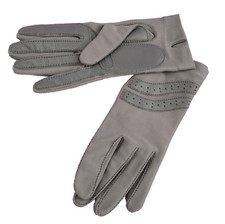 L'eggs Gray Gloves Vintage 1980s Sheer Energy Unlined Driving Gloves One Size