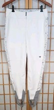 Obermeyer Jinks Women's Ski Pants White Stirrup Softshell Stretch Comfort Size 8