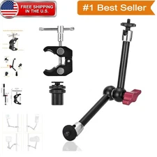 360° Rotating Articulating Magic Arm and Super Clamp - Ideal for DSLR Cameras