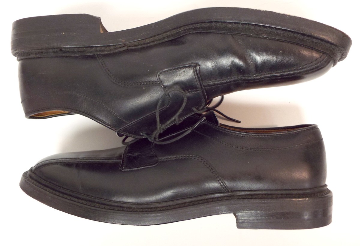 ALLEN EDMONDS Size 7.5 HILLCREST Black Leather Oxfords Shoes 7 1/2