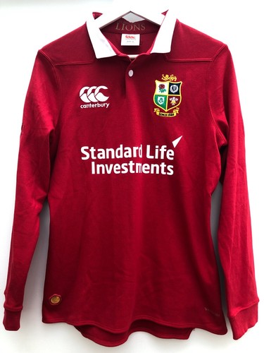British Lions 2017 Rugby Shirt Canterbury NZ rot Langarm Damen 12 Medium M