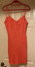 ZARA Floral Tie Back Mini Slip Dress Sz L