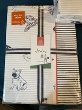 Image of Joules KING Sleeping Dogs 🐶 Duvet Set & 2 Oxford Pillowcases - RRP £110