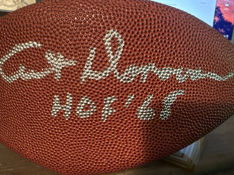 Charley Trippi Signed Football