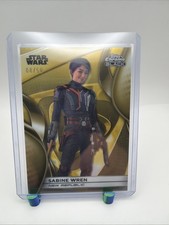 2025 Topps Star Wars Smugglers Outpost Sabine Wren Gold Refractor 08/50 CB-18