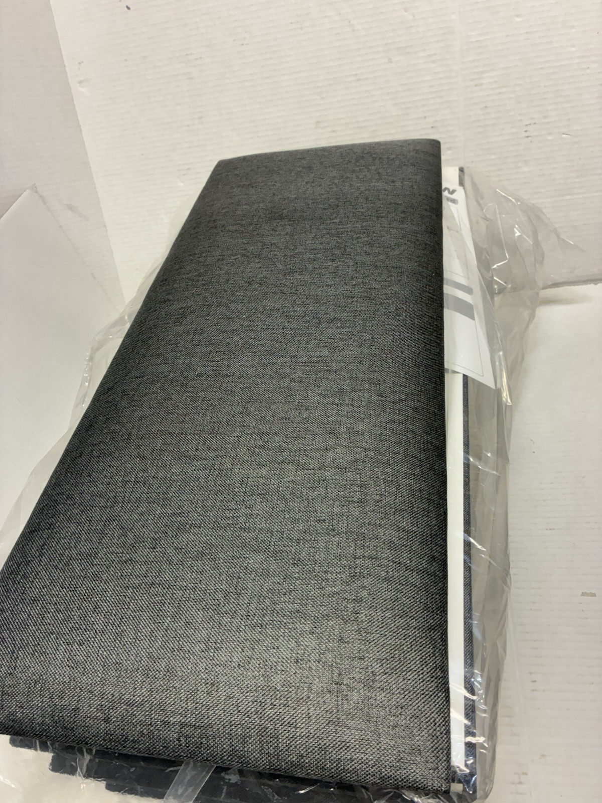 IFNOW Upholstered Wall Mounted Headboard, Queen Dark Grey