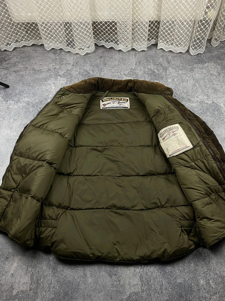 Chevignon Togs Unlimited down puffer jacket with leather shoulder panels Size L - Image 3 of 4