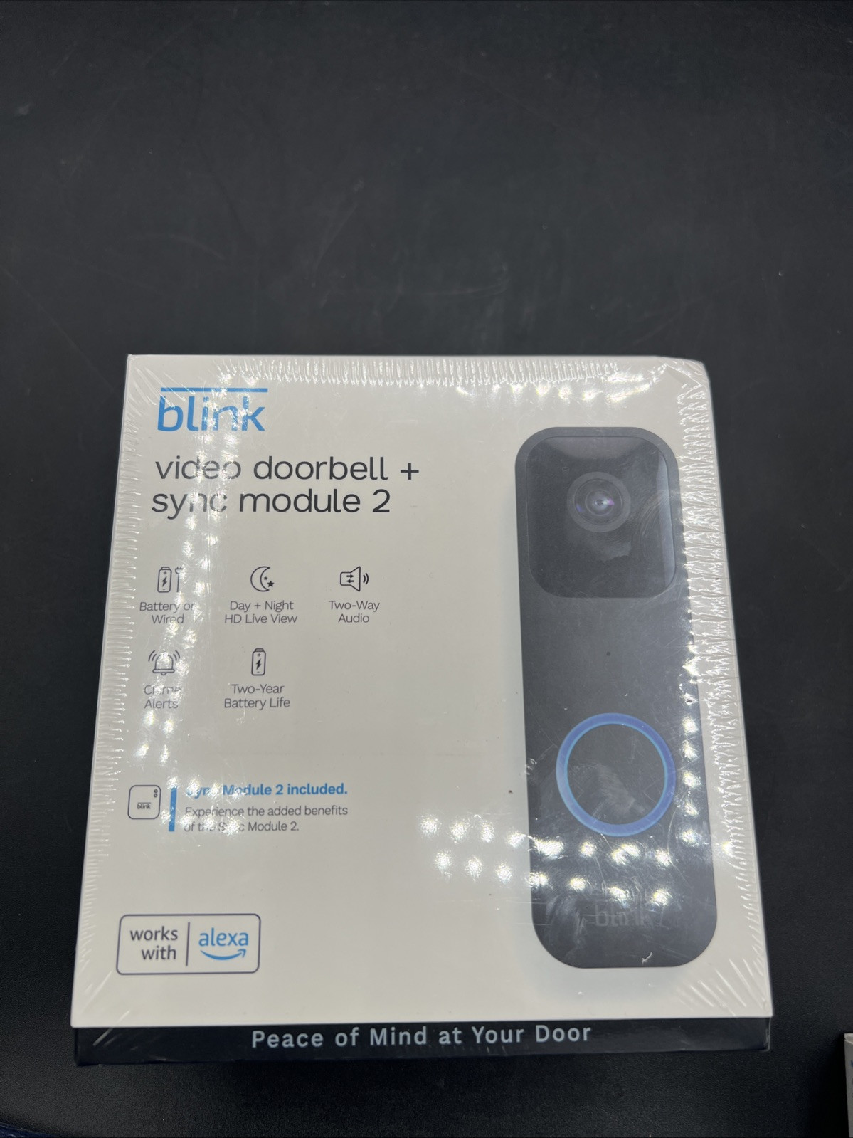Blink Video Doorbell Plus with Sync Module 2 - Battery or Wired Smart Wi-Fi HD Camera-image