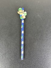 LÁPIZ NINTENDO MARIO 1989 VINTAGE CON LUIGI + RÁBANO TOP APLAUSOS SIN USAR