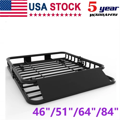 5 Sizes Roof Rack Cargo Basket Rooftop Carrier Universal Car Luggage Holder