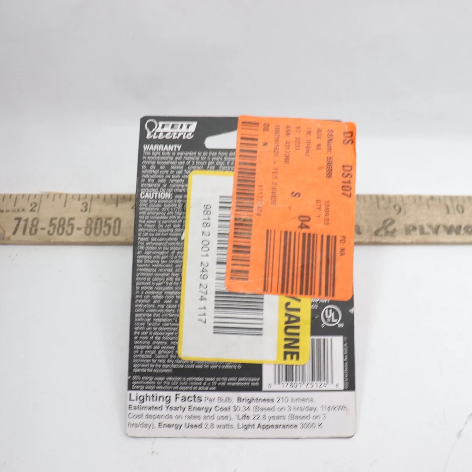 Feit LED Flood Light Bulb Bi-Pin Base Dimmable Bright White 12V/20W Equivalent  - Image 2 of 4