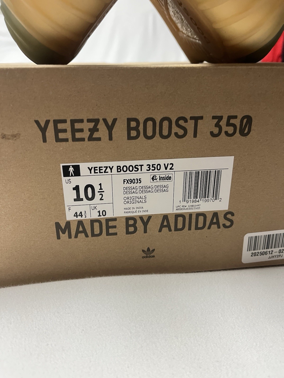 Adidas Yeezy Boost 350 V2 Desert Sage Men Size 10.5 Pre-owned With Box FX9035 thumbnail 9