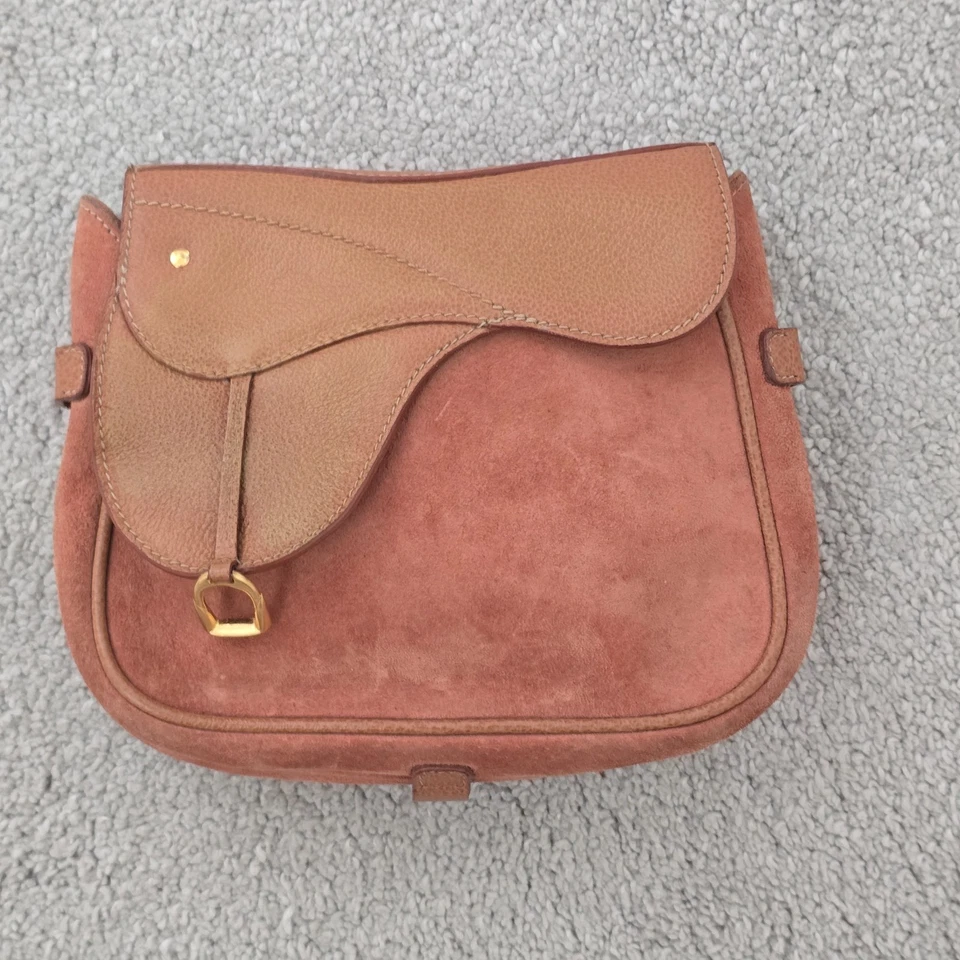 AUTÉNTICO BOLSO UNISEX GUCCI VINTAGE AÑOS 80 SILLA HORSEBIT 2 CORREAS GIGLIO MARMONT - Imagen 3 de 4