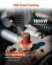 Induction Heater Bolt Removal, 1100W 110V Mag...
