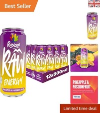 Delicious RAW Energy Drink 500ml Pineapple & Passion - No Artificial Additives